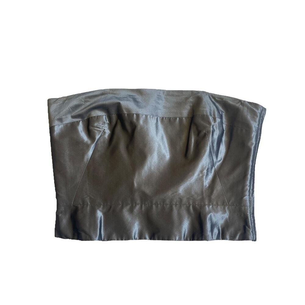 Silver tube top